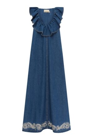 JACONES DENIM-MIDI-KLEID