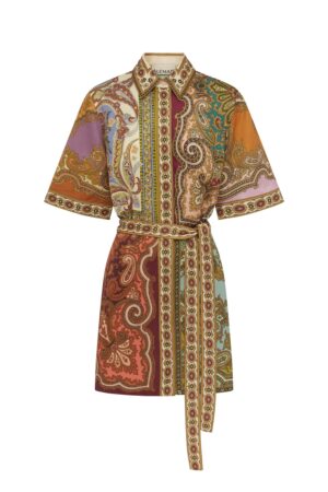 CLEMENZA MINIKLEID MIT SPLIZIERUNG
