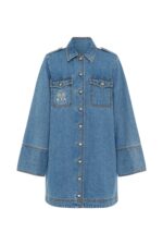 STEPHI DENIM MINI KLEID