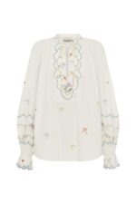 GIULIA BEGESTICKTE BLUSE