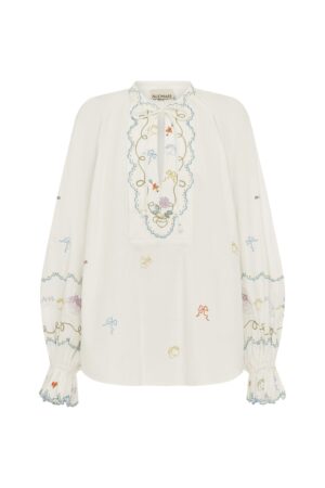 GIULIA BEGESTICKTE BLUSE