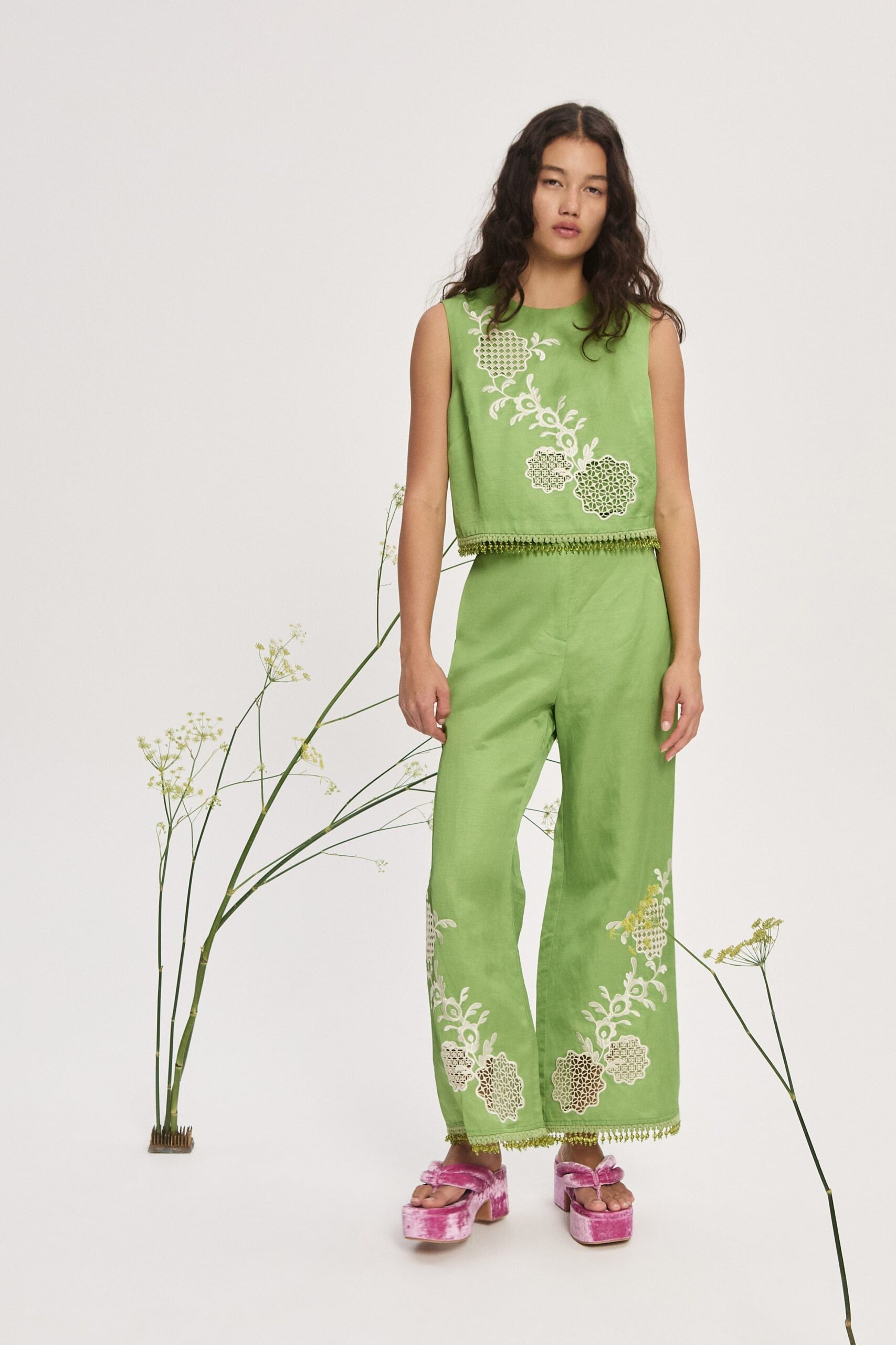 LUISA GESTICKTES TOP - Image 2