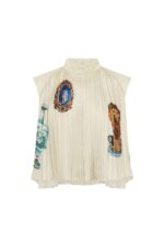 ORAZIO Plissiertes Top