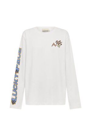 LUCKY PACE LANGARM-LOGO-T-SHIRT