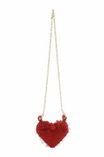 CARMELO HERZTASCHE MIT PERLEN