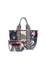 MICKEY JACQUARD STRANDTASCHE