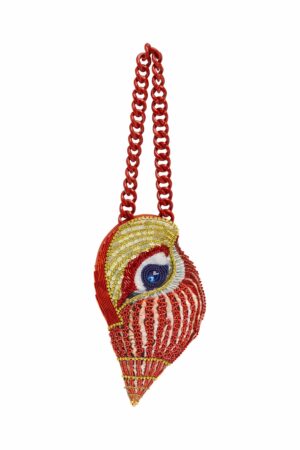 MINI-TASCHE MIT SEASTERN-VERZIERUNG UND MUSCHELN